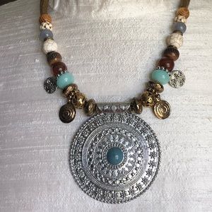 Chico’s beaded pendant necklace